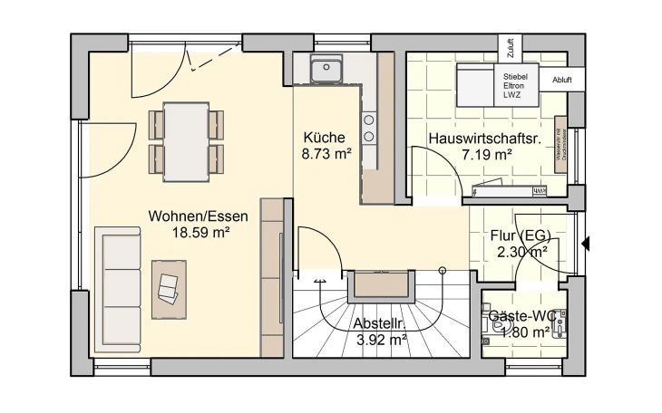 Fingerhut Haus - Musterhaus Pico 2 Erdgeschoss