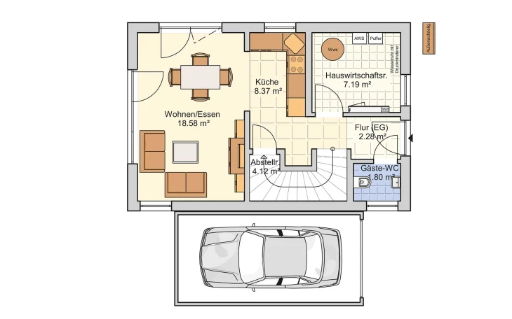 Fingerhut Haus - Musterhaus Pico 2 Erdgeschoss