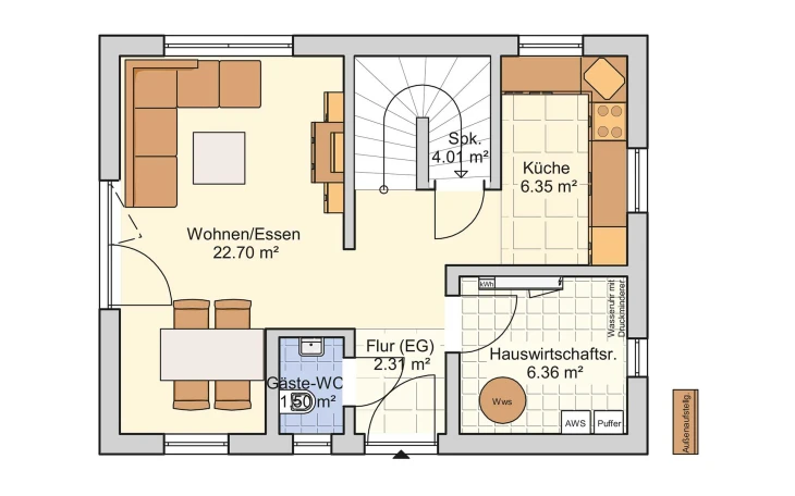 Fingerhut Haus - Musterhaus Pico 3 V1 Erdgeschoss
