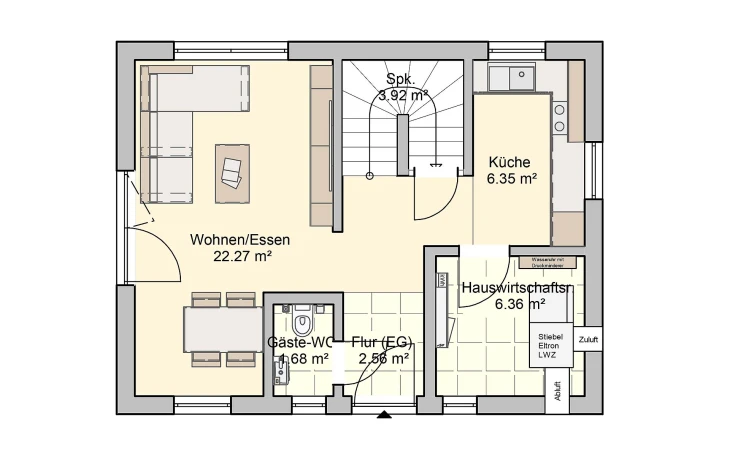 Fingerhut Haus - Musterhaus Pico 3 V2 Erdgeschoss