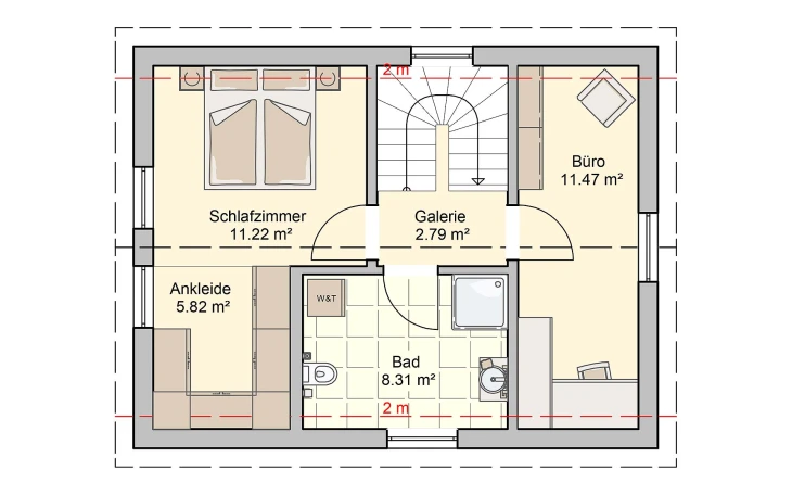 Fingerhut Haus - Musterhaus Pico 3 V2 Dachgeschoss
