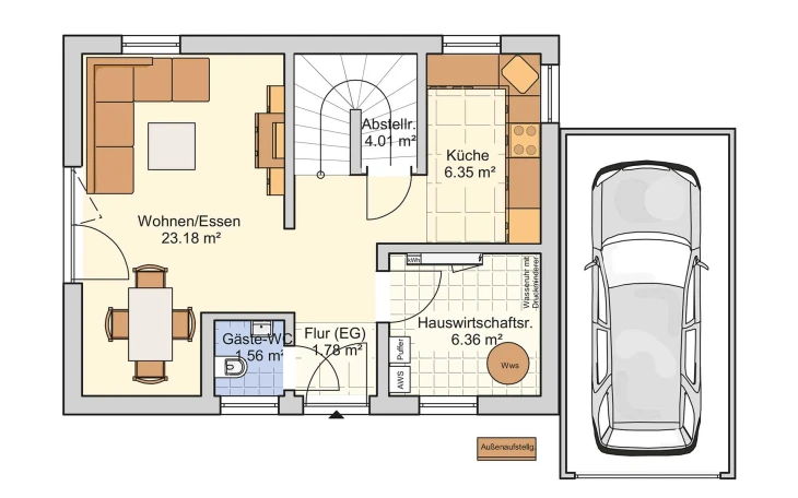 Fingerhut Haus - Musterhaus Pico 3 V2 Erdgeschoss