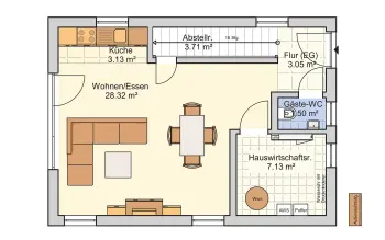 Grundriss Tiny House Pico 6 von Fingerhut Haus