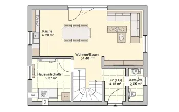 Grundriss Tiny House Pico 8 von Fingerhut Haus