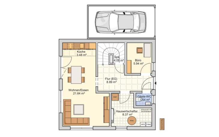 Fingerhut Haus - Musterhaus Pico 9 Erdgeschoss