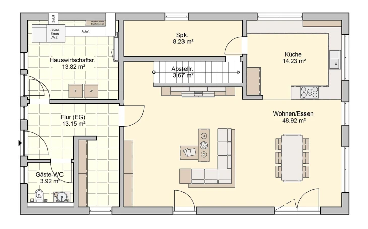 Fingerhut Haus - Musterhaus Arbaro Erdgeschoss