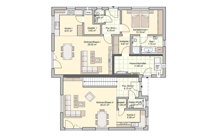 Fingerhut Haus - Musterhaus Junto 168 Erdgeschoss
