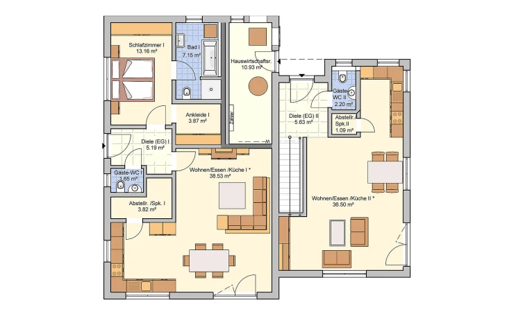 Fingerhut Haus - Musterhaus Junto 168 Erdgeschoss