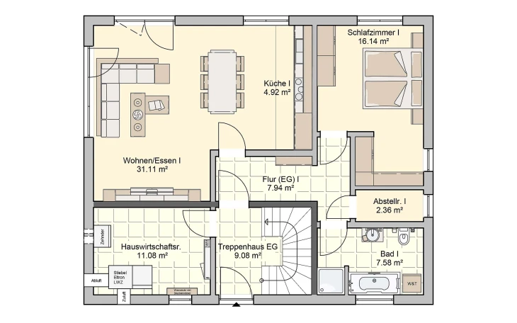 Fingerhut Haus - Musterhaus Junto 175 Erdgeschoss