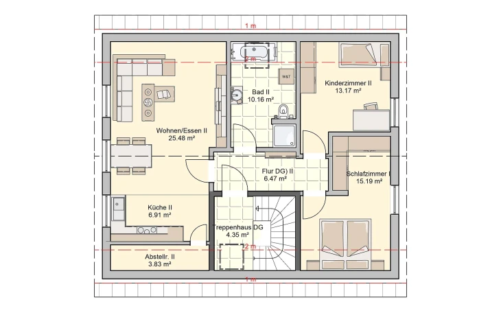 Fingerhut Haus - Musterhaus Junto 175 Dachgeschoss