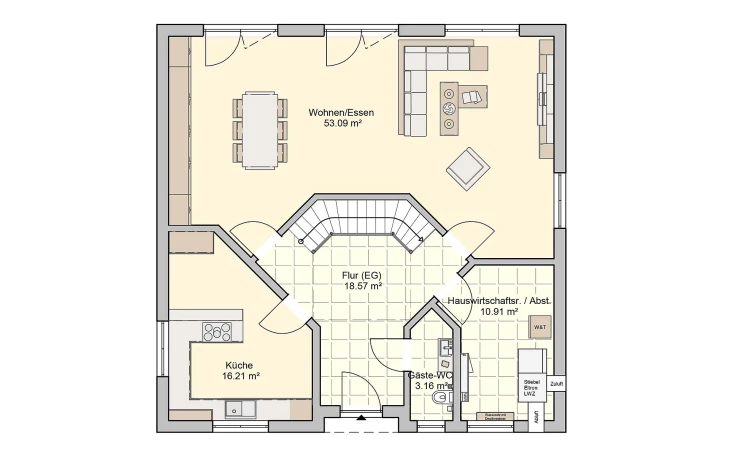 Fingerhut Haus - Musterhaus Klara Erdgeschoss