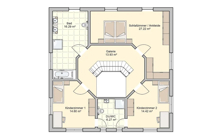 Fingerhut Haus - Musterhaus Klara Obergeschoss