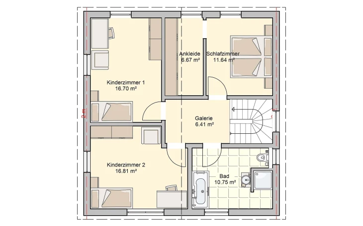 Fingerhut Haus - Musterhaus Juna Dachgeschoss