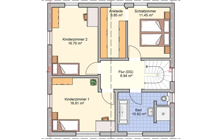 Fingerhut Haus - Musterhaus Juna Dachgeschoss