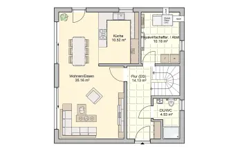 Grundriss Familienhaus Juna von Fingerhut Haus