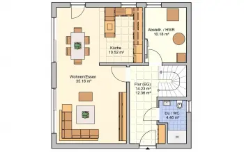 Grundriss Familienhaus Juna von Fingerhut Haus