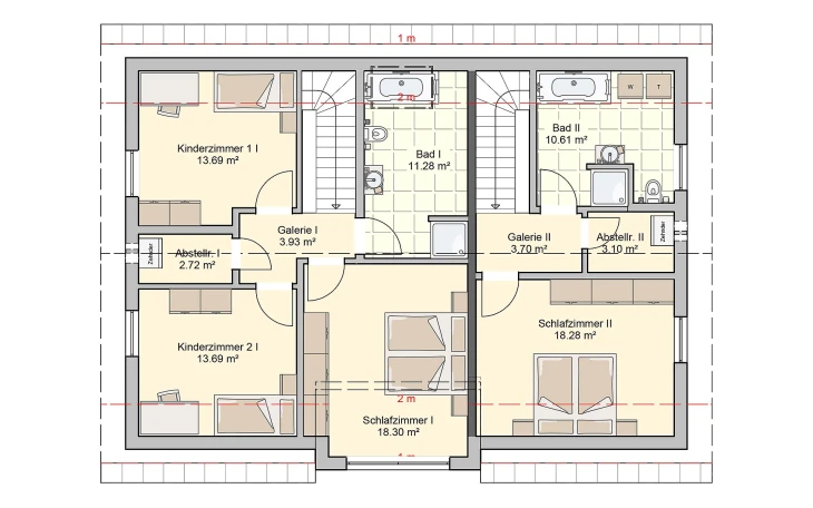 Fingerhut Haus - Musterhaus Junto 211 Dachgeschoss