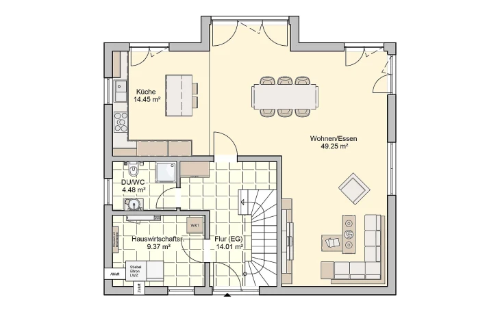 Fingerhut Haus - Musterhaus Karesa Erdgeschoss