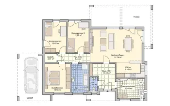 Grundriss Pultdach Karismo von Fingerhut Haus