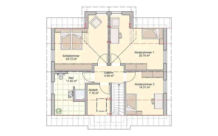 Fingerhut Haus - Musterhaus Kelari Dachgeschoss