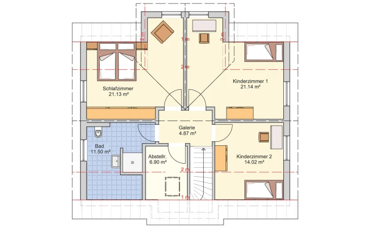 Fingerhut Haus - Musterhaus Kelari Dachgeschoss