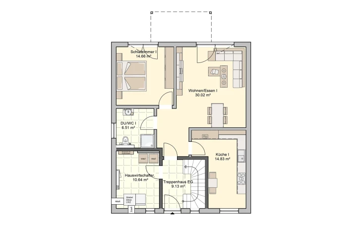 Fingerhut Haus - Musterhaus Komforta Erdgeschoss