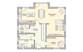 Grundriss Familienhaus Solera von Fingerhut Haus