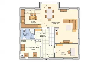 Grundriss Familienhaus Solera von Fingerhut Haus