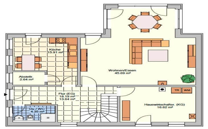 Fingerhut Haus - Musterhaus L 128.10 Erdgeschoss