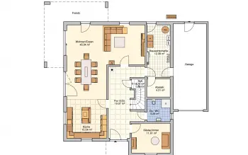 Grundriss Flachdach Lageto von Fingerhut Haus