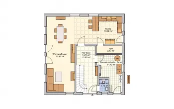 Grundriss Landhaus Lando von Fingerhut Haus