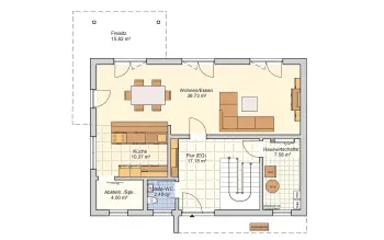 Grundriss Designerhaus Ludema von Fingerhut Haus
