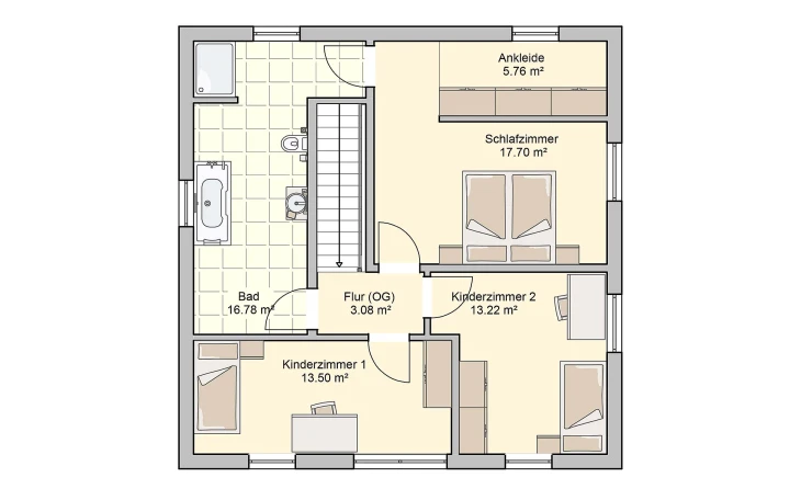 Fingerhut Haus - Musterhaus Mediol Obergeschoss