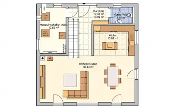 Grundriss Stadtvilla / Villa Mediol von Fingerhut Haus