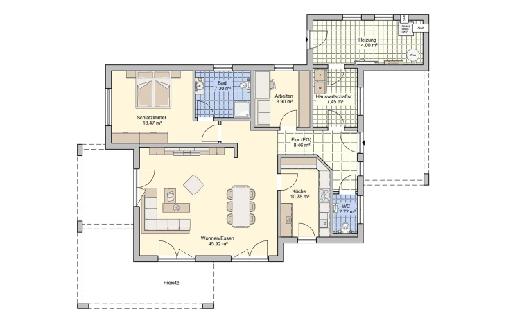 Fingerhut Haus - Musterhaus Nivelo Erdgeschoss Fingerhut Haus - Musterhaus Nivelo Erdgeschoss