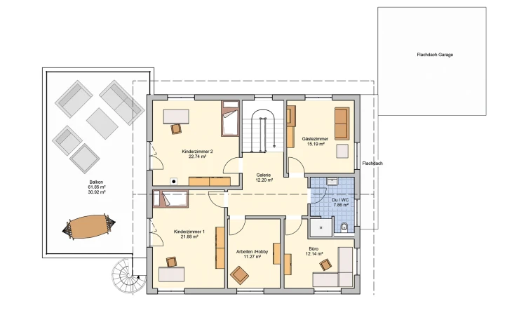 Fingerhut Haus - Musterhaus Novium Obergeschoss