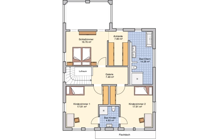 Fingerhut Haus - Musterhaus Plata Obergeschoss