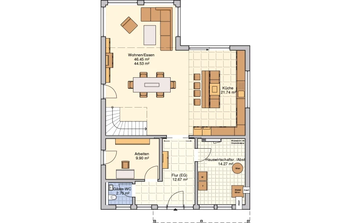 Fingerhut Haus - Musterhaus Plata Erdgeschoss