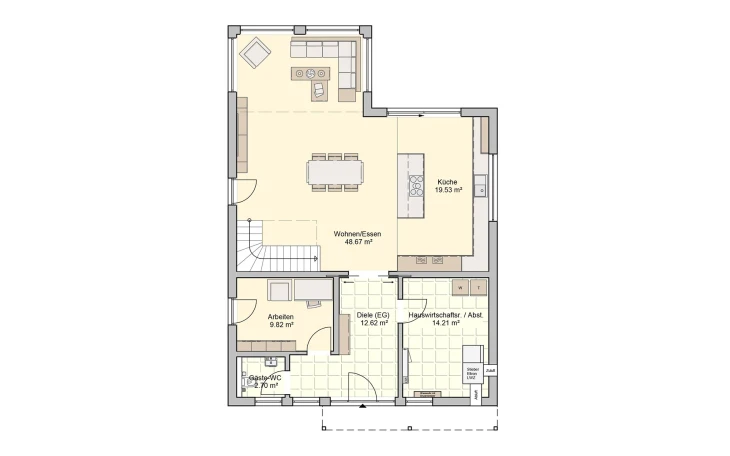 Fingerhut Haus - Musterhaus Plata Erdgeschoss