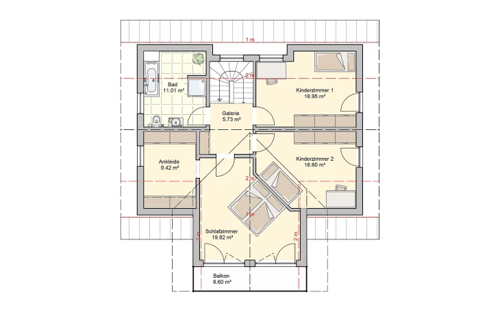 Fingerhut Haus - Musterhaus Felico Dachgeschoss