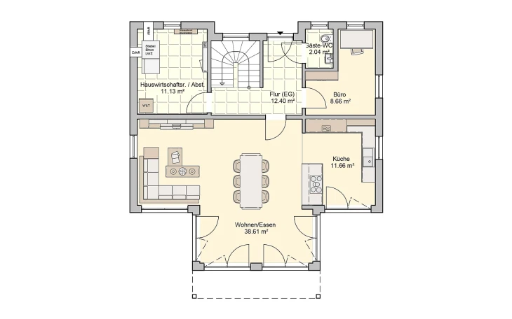 Fingerhut Haus - Musterhaus Felico Erdgeschoss