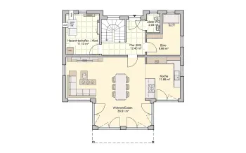 Grundriss Familienhaus Felico von Fingerhut Haus