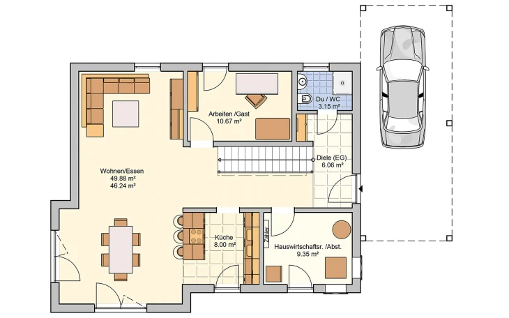 Fingerhut Haus - Musterhaus Balance Erdgeschoss