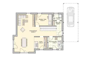Grundriss Familienhaus Balance von Fingerhut Haus