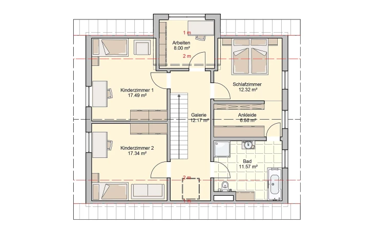 Fingerhut Haus - Musterhaus Locca Dachgeschoss