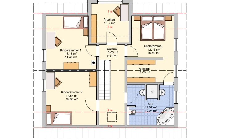 Fingerhut Haus - Musterhaus Locca Dachgeschoss