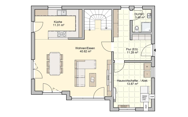 Fingerhut Haus - Musterhaus Solaris Erdgeschoss