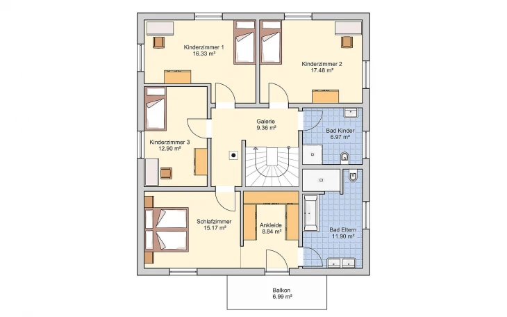 Fingerhut Haus - Musterhaus Suro Obergeschoss