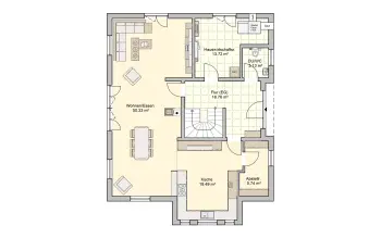 Grundriss Stadtvilla / Villa Suro von Fingerhut Haus