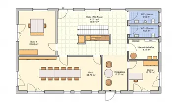 Grundriss Designerhaus Tasko von Fingerhut Haus